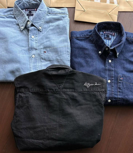 Essential Cotton Casual Shirt for Men (Pack of 3)