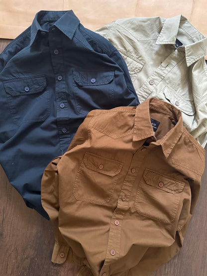 Essential Cotton Casual Shirt for Men (Pack of 3)